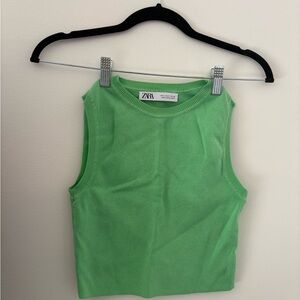 Zara Vibrant Green Tank Top